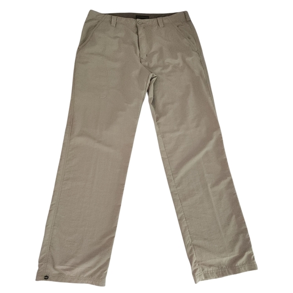 ROYAL ROBBINS outdoor beige hiking travel pants 36w/34l - Picture 1 of 15